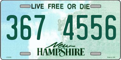 NH license plate 3674556