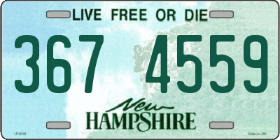 NH license plate 3674559