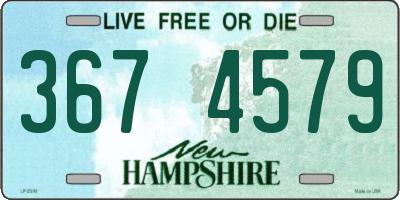 NH license plate 3674579