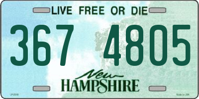 NH license plate 3674805