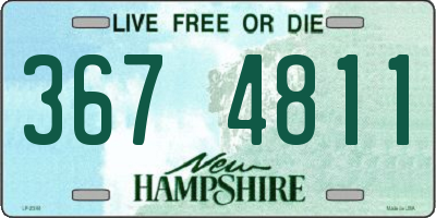 NH license plate 3674811