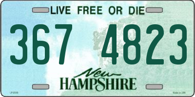 NH license plate 3674823