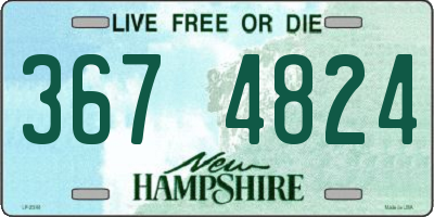 NH license plate 3674824