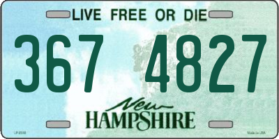 NH license plate 3674827