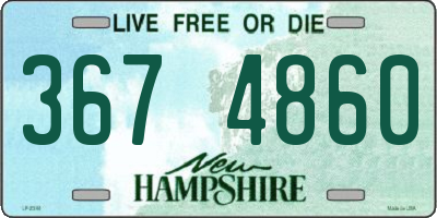 NH license plate 3674860