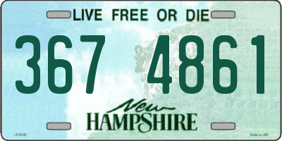 NH license plate 3674861