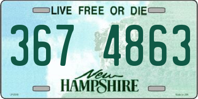 NH license plate 3674863