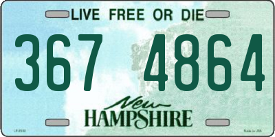 NH license plate 3674864
