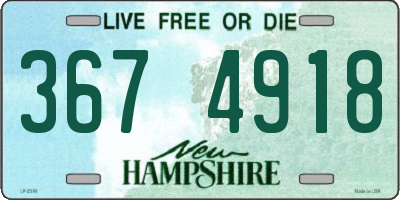NH license plate 3674918