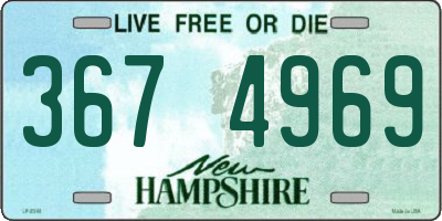NH license plate 3674969