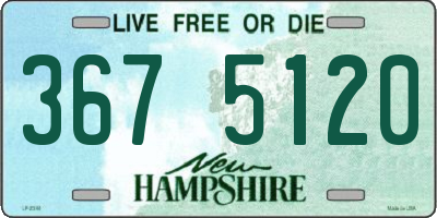 NH license plate 3675120