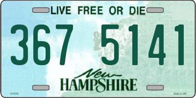 NH license plate 3675141
