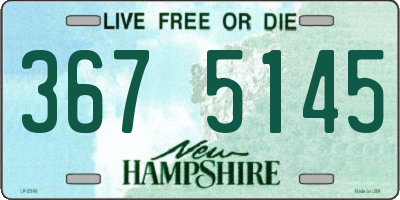 NH license plate 3675145