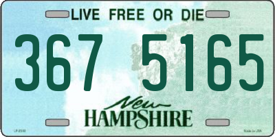 NH license plate 3675165