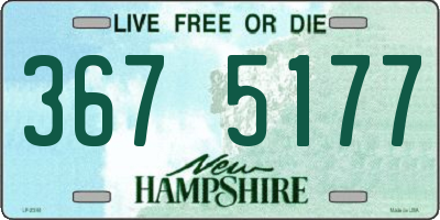 NH license plate 3675177