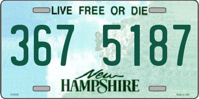NH license plate 3675187