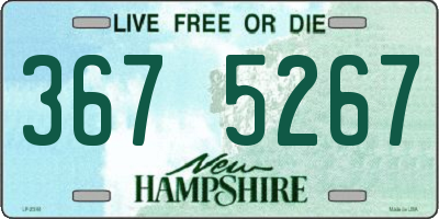 NH license plate 3675267