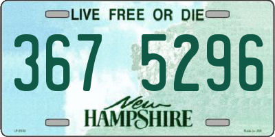 NH license plate 3675296