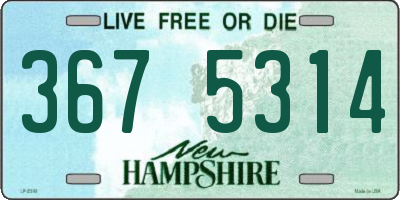 NH license plate 3675314