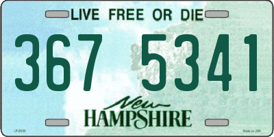 NH license plate 3675341