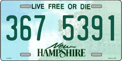NH license plate 3675391