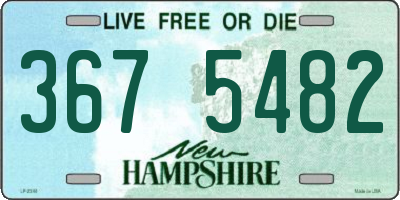 NH license plate 3675482