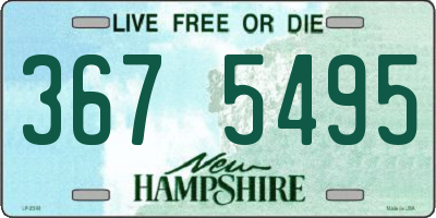 NH license plate 3675495