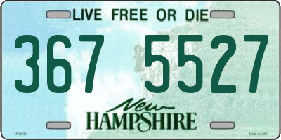 NH license plate 3675527