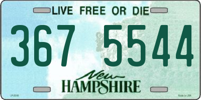 NH license plate 3675544