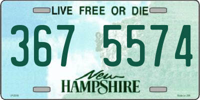 NH license plate 3675574