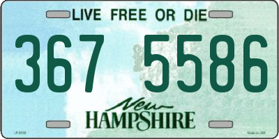 NH license plate 3675586