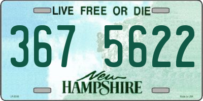 NH license plate 3675622
