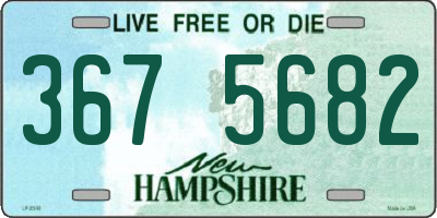 NH license plate 3675682