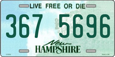 NH license plate 3675696