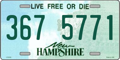 NH license plate 3675771