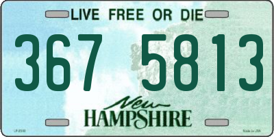 NH license plate 3675813