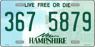 NH license plate 3675879