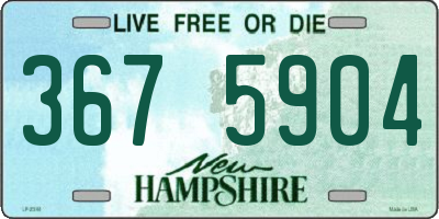 NH license plate 3675904