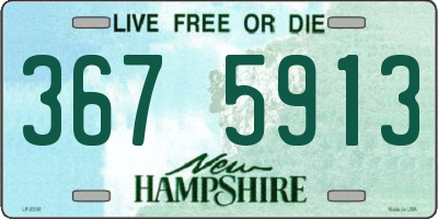 NH license plate 3675913