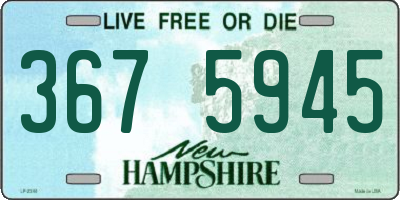 NH license plate 3675945
