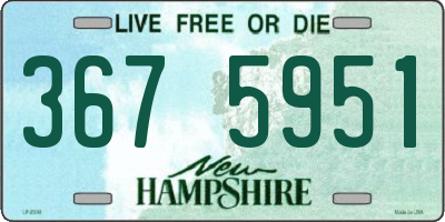 NH license plate 3675951