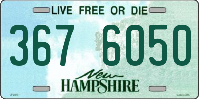 NH license plate 3676050