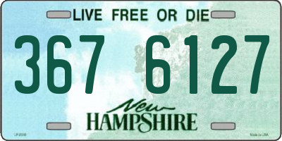 NH license plate 3676127