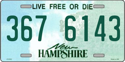 NH license plate 3676143