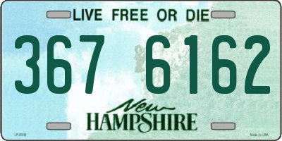 NH license plate 3676162