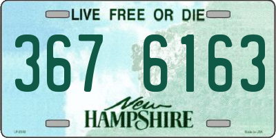 NH license plate 3676163