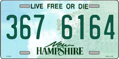 NH license plate 3676164