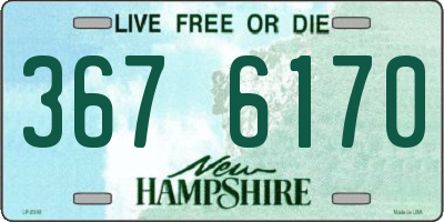 NH license plate 3676170