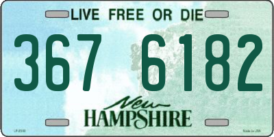NH license plate 3676182