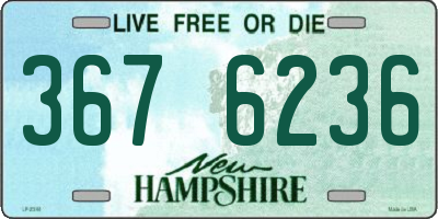 NH license plate 3676236